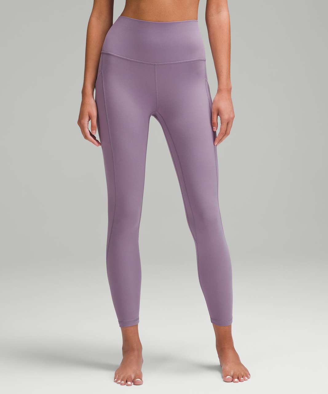 Lululemon Size 8 Align HR Pant 25” Pocket Vivid Plum VPLM Nulu DropIn Tight  Run