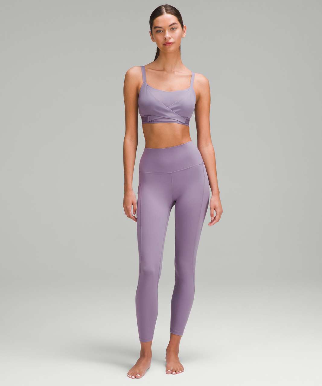 Lululemon Super-Soft Adjustable Front-Wrap Bra *Light Support, B-D Cups - Purple Ash