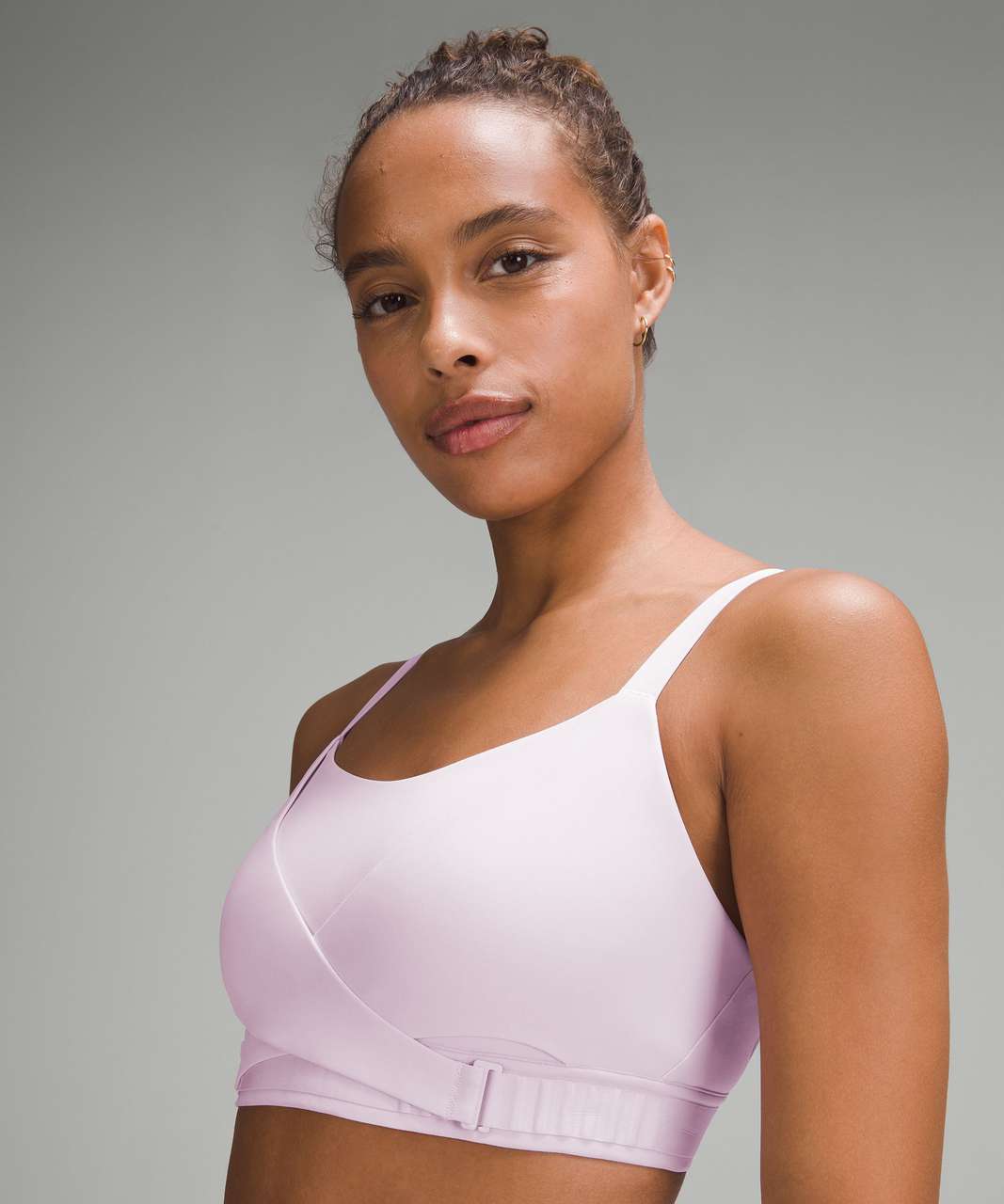 Lululemon Super-Soft Adjustable Front-Wrap Bra *Light Support, B-D Cups - Meadowsweet Pink