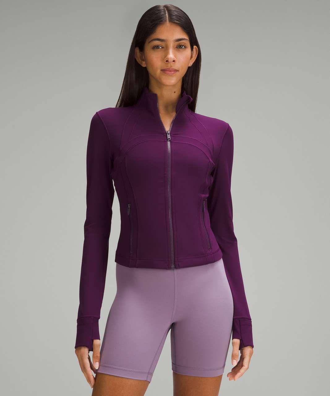 Lululemon Define Cropped Jacket *Nulu - Dramatic Magenta