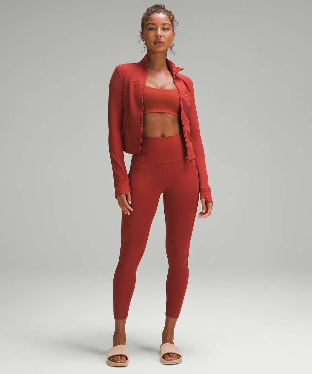 Track Cropped Define Jacket *Nulu - Terra Orange - 2 at Lululemon