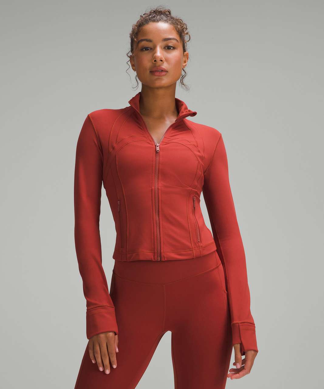 Lululemon Define Cropped Jacket *Nulu - Terra Orange