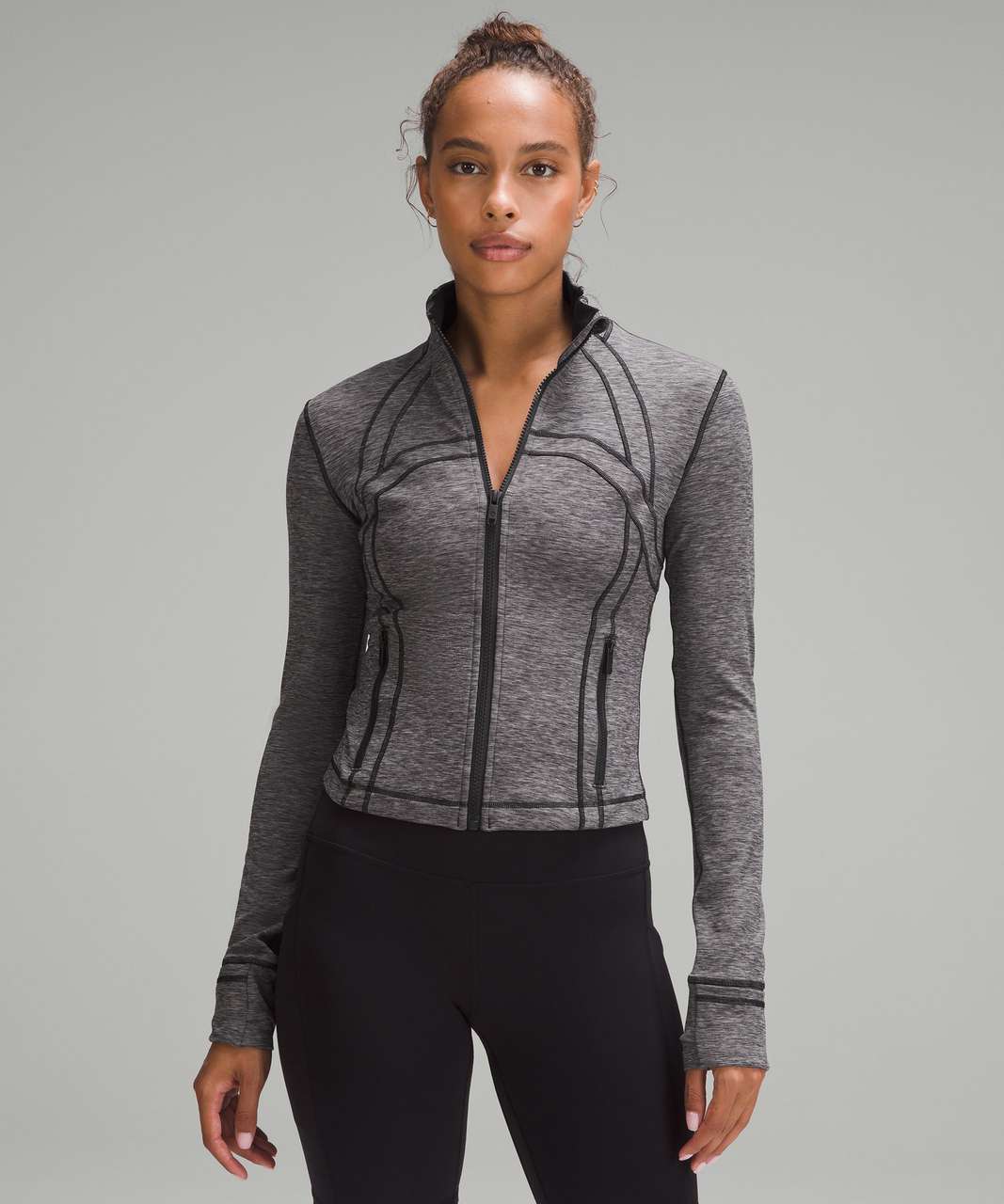 Lululemon Cropped Define Jacket *Ribbed Nulu - Bone Radiate