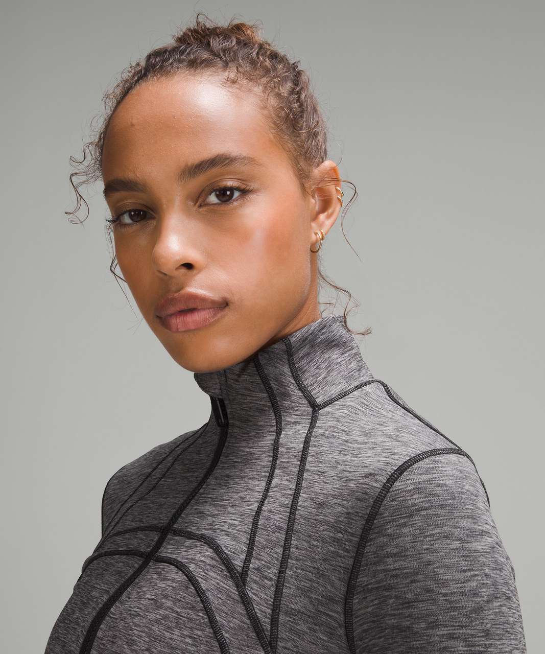 Lululemon Define Cropped Jacket *Nulu - Heathered Black - lulu fanatics