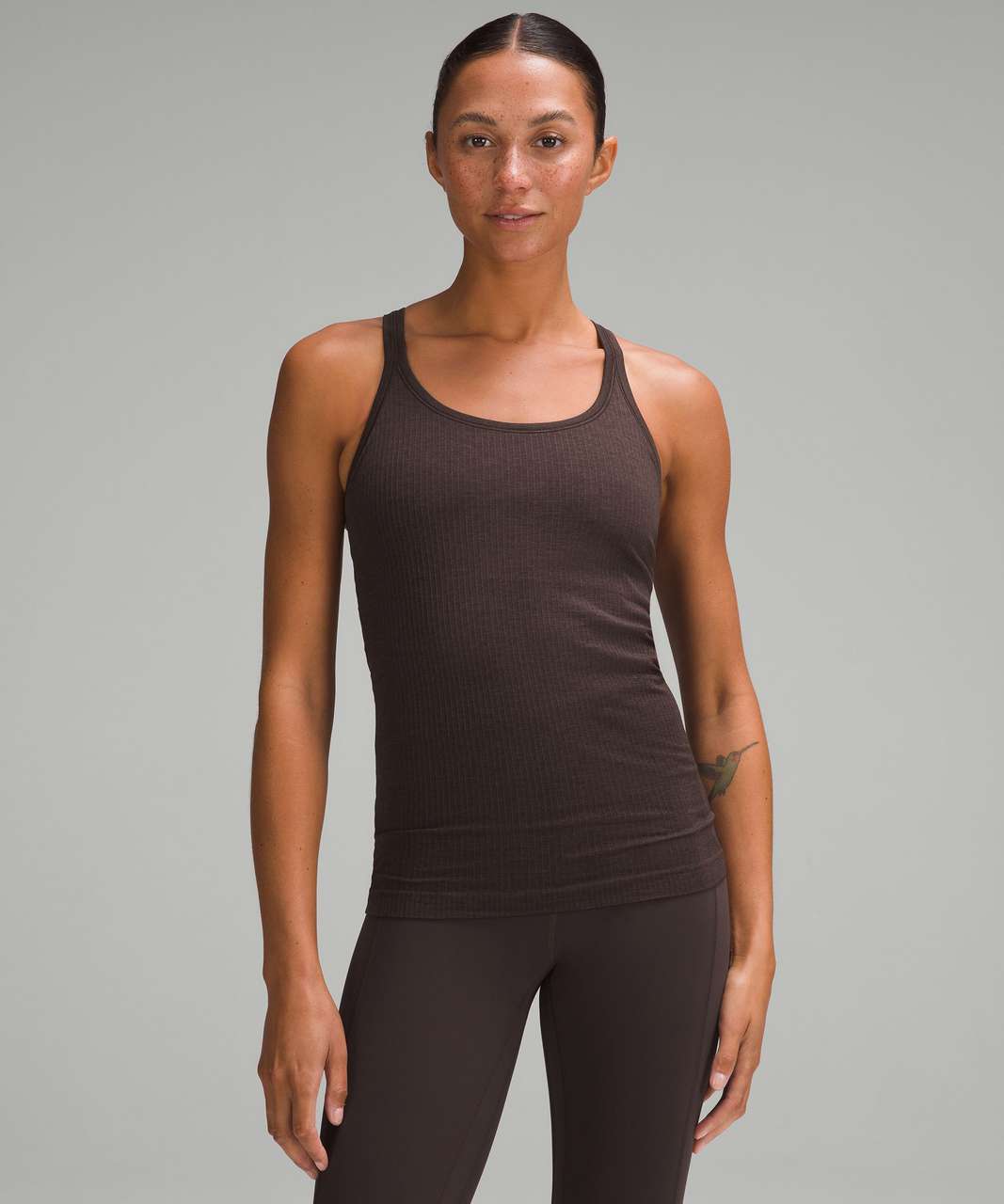 Lululemon Ebb To Street Tank Top In Cacao