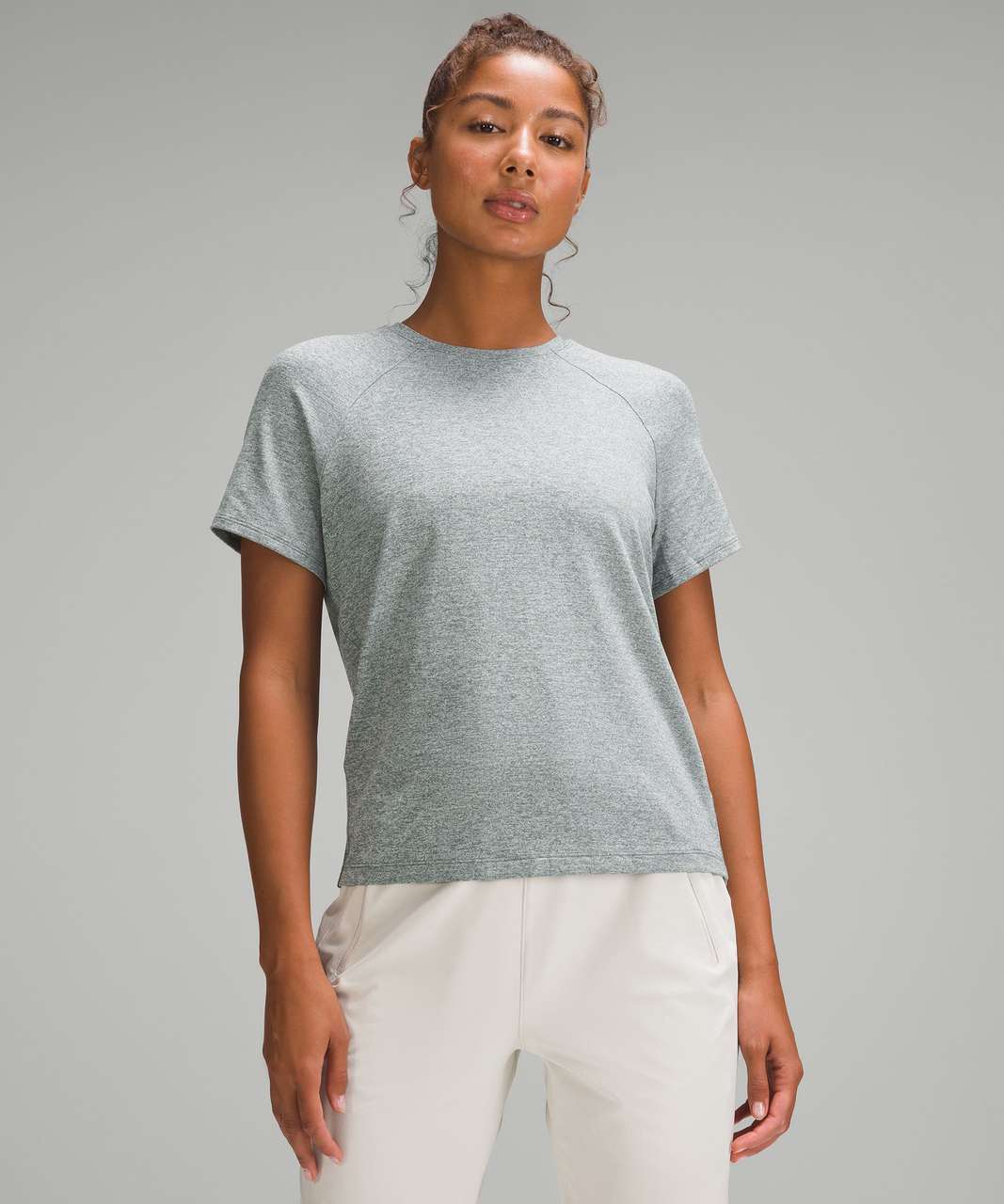 Lululemon License to Train Classic-Fit T-Shirt - Heathered Medium Forest