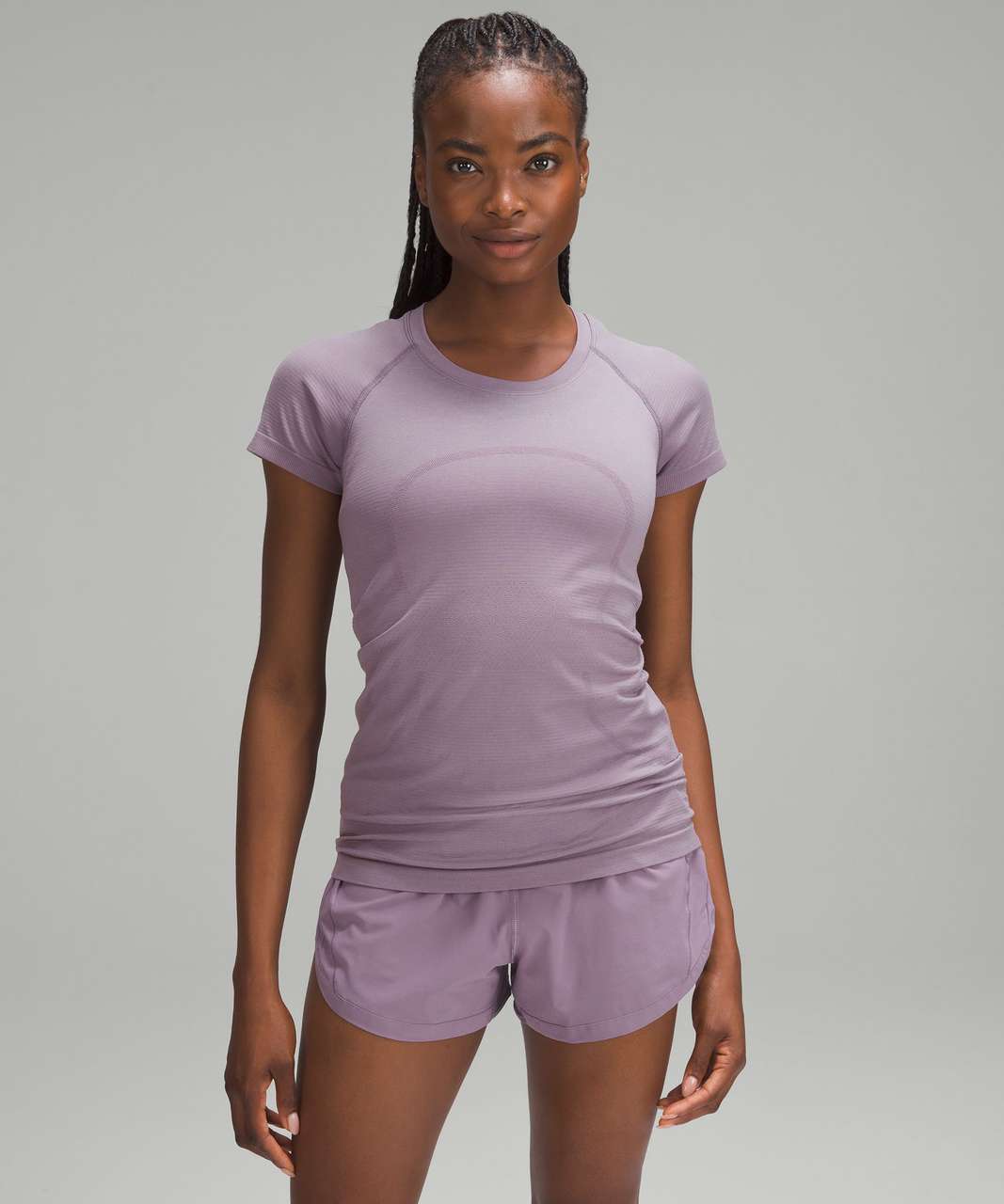 Lululemon Swiftly Tech Short-Sleeve Shirt 2.0 - Marble Dye Sonic Pink -  lulu fanatics