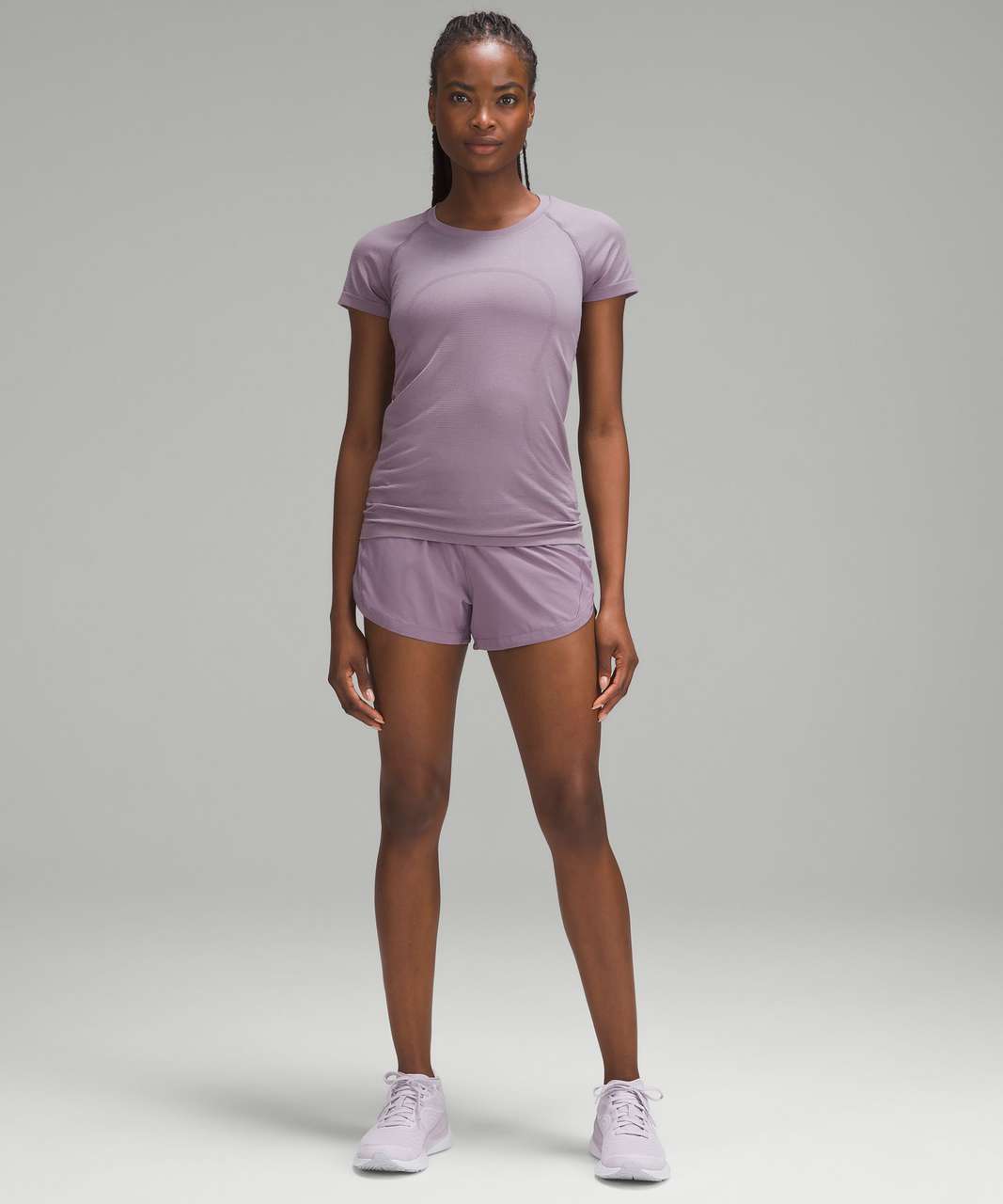 Lululemon Swiftly Tech Short-Sleeve Shirt 2.0 - Purple Ash / Purple Ash -  lulu fanatics