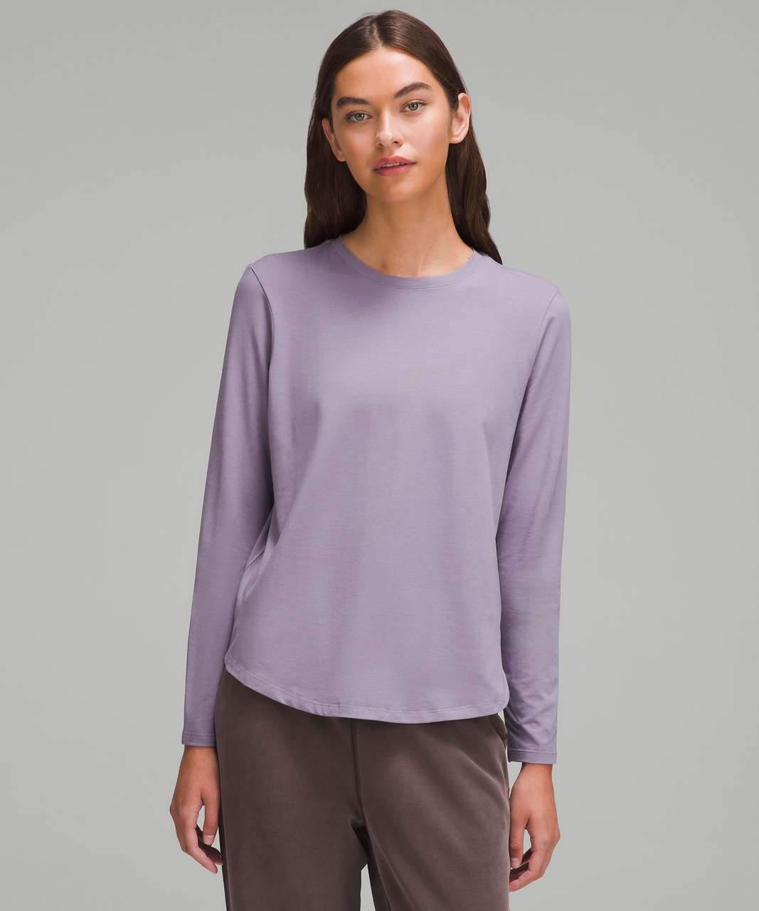 Lululemon Love Long-Sleeve Shirt - Purple Ash - lulu fanatics