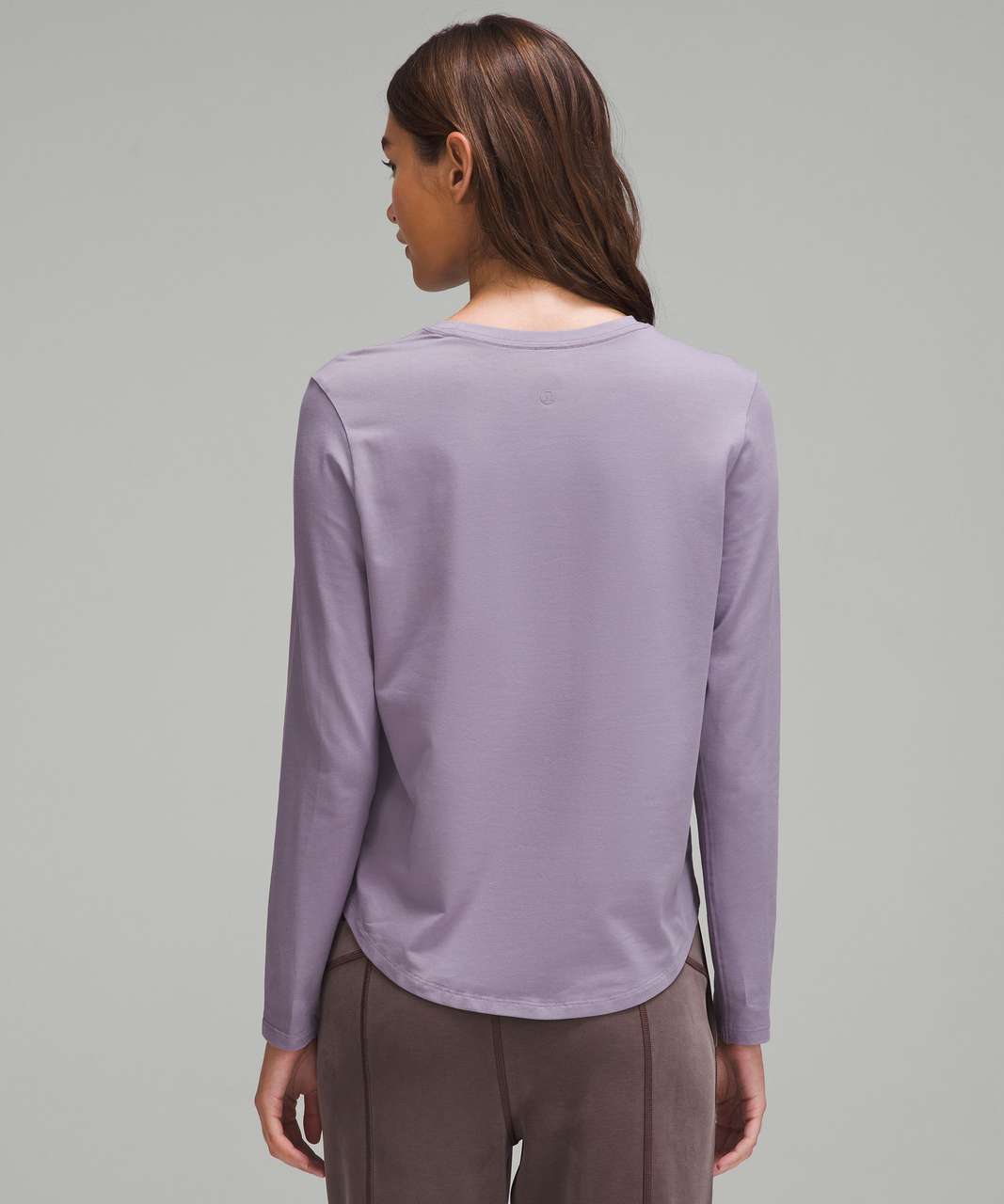 Fabletics Millie open back lilac purple long sleeve top size small