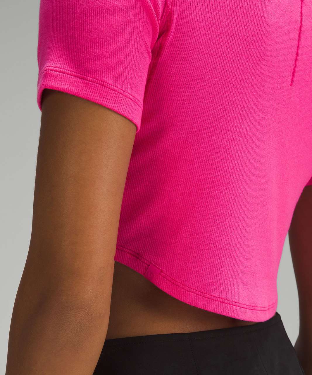 Lululemon Hold Tight Cropped T-Shirt - Sonic Pink