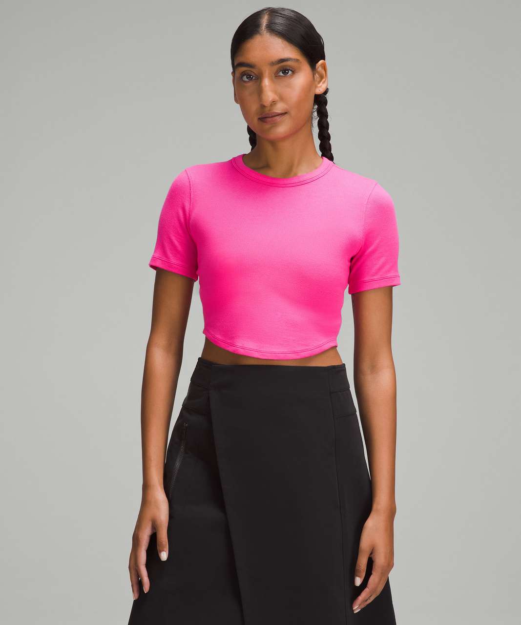 Lululemon Hold Tight Cropped T-Shirt - Sonic Pink