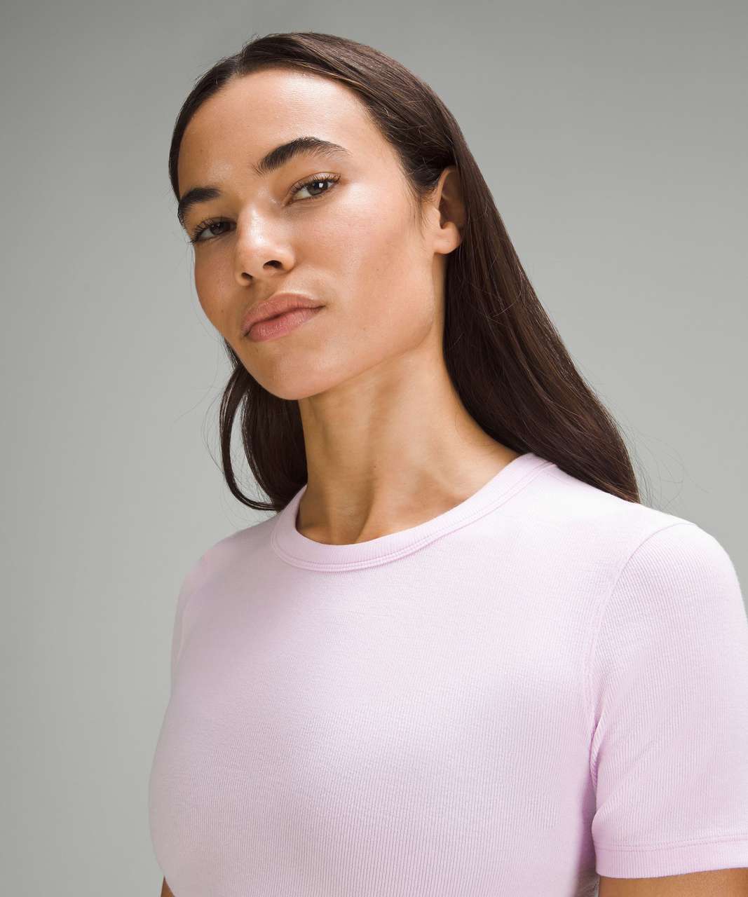 Lululemon Hold Tight Cropped T-Shirt - Meadowsweet Pink