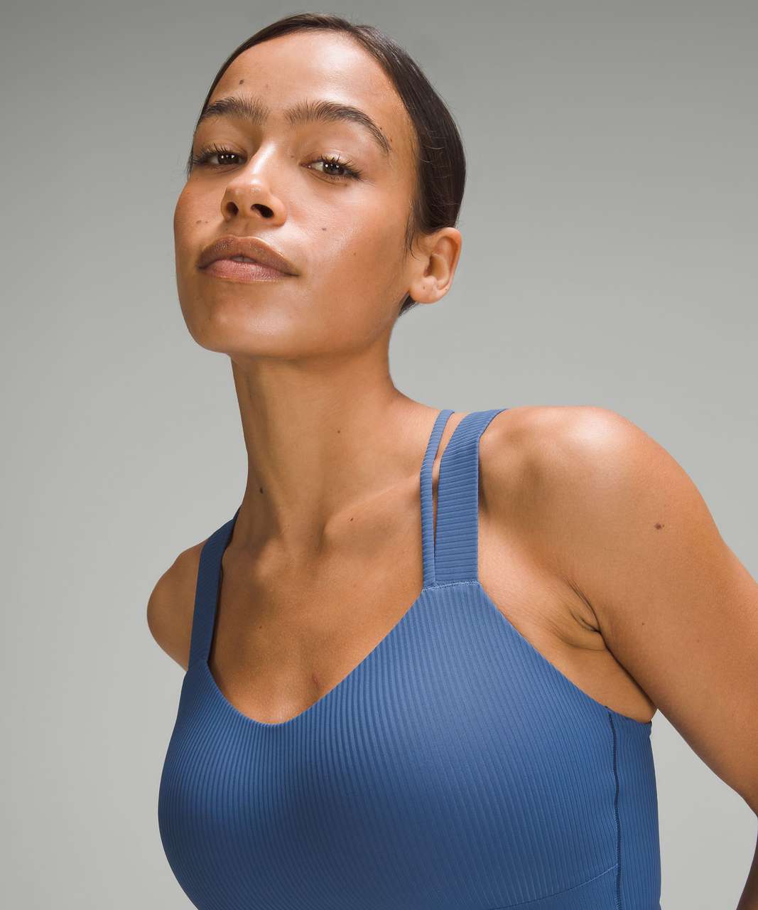 Lululemon Like a Cloud Longline Ribbed Bra *Light Support, D/DD Cups - Pitch Blue