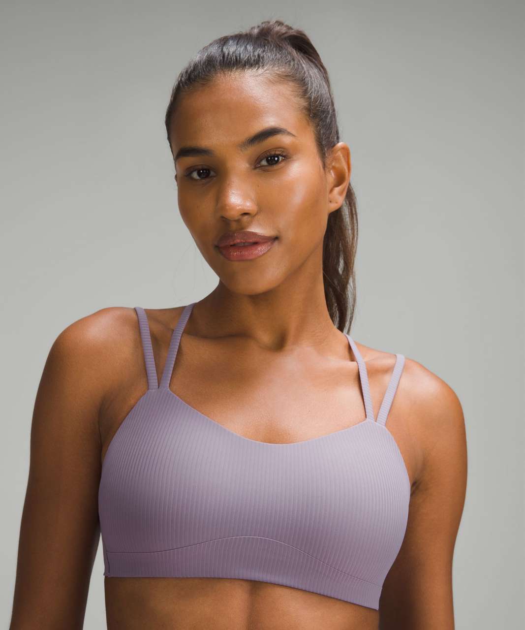 Lululemon Like a Cloud Ribbed Bra *Light Support, B/C Cup - Purple Ash - lulu  fanatics