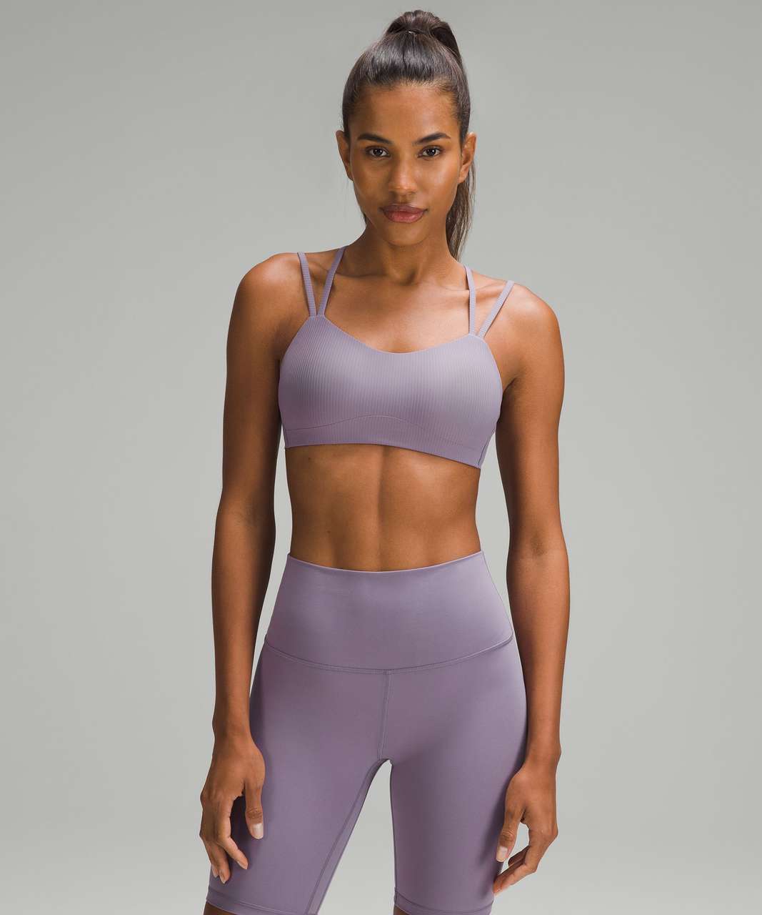 Lululemon Like a Cloud Ribbed Longline Bra *Light Support, D/DD Cup -  Charged Indigo - lulu fanatics