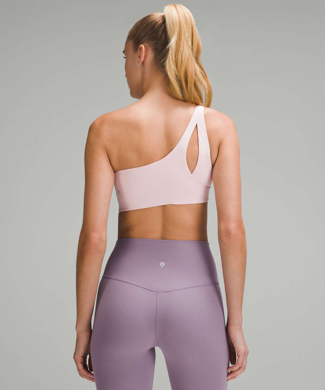 Lululemon Align Asymmetrical Bra light Support, C/D cup in Pink 