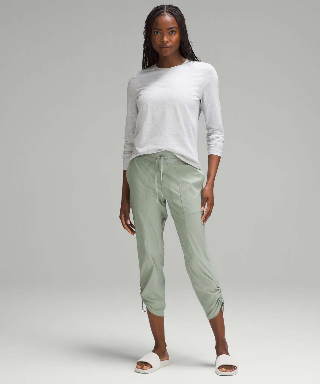 Lululemon Dance Studio Mid-Rise Cropped Pant - Palm Court - lulu