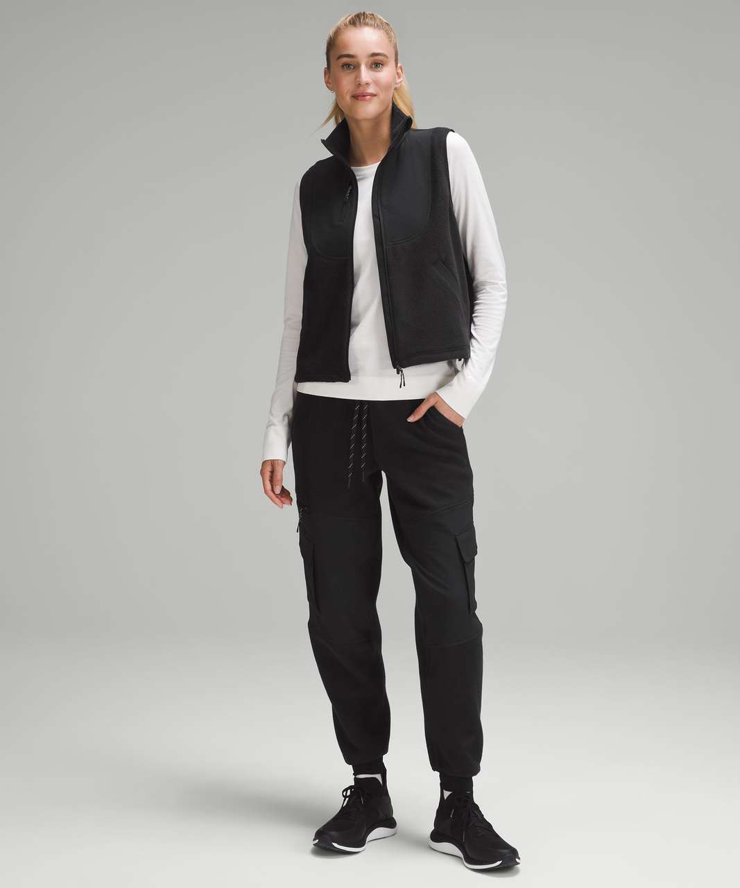 Lululemon Fleece + Ripstop Hiking Vest - Black