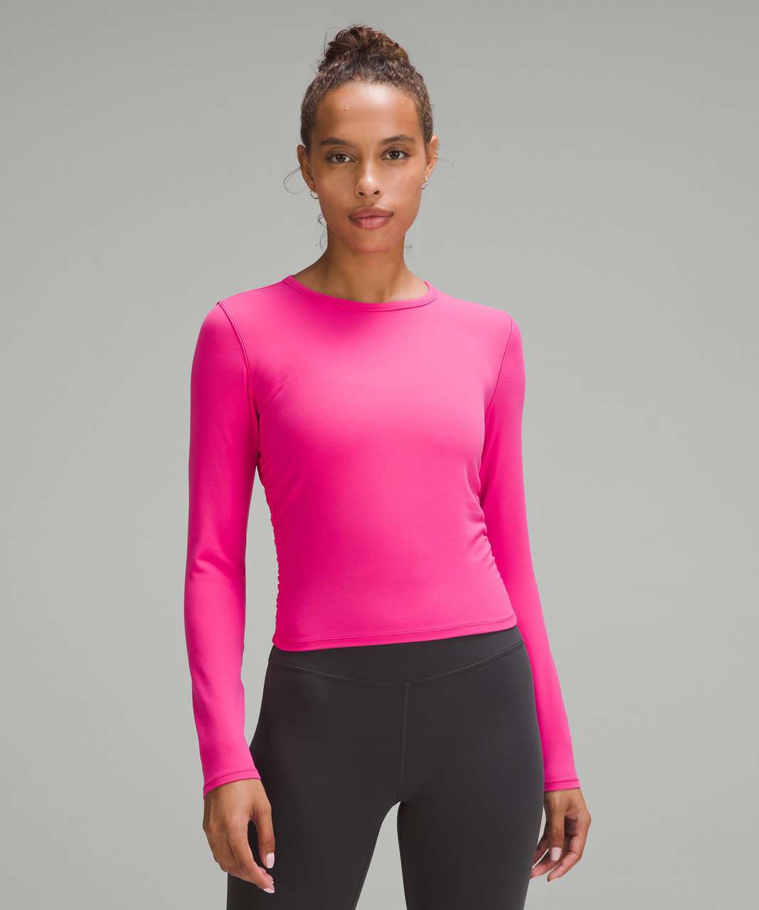 Lululemon All It Takes Nulu Long-Sleeve Shirt - Sonic Pink - lulu