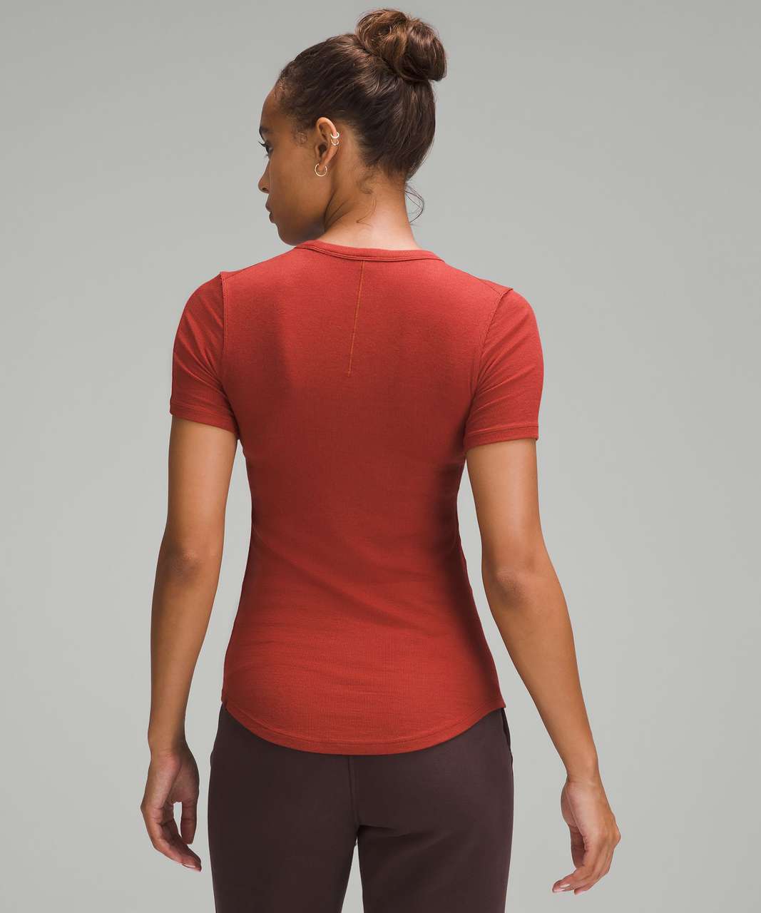 Lululemon Hold Tight Short-Sleeve Shirt - Terra Orange