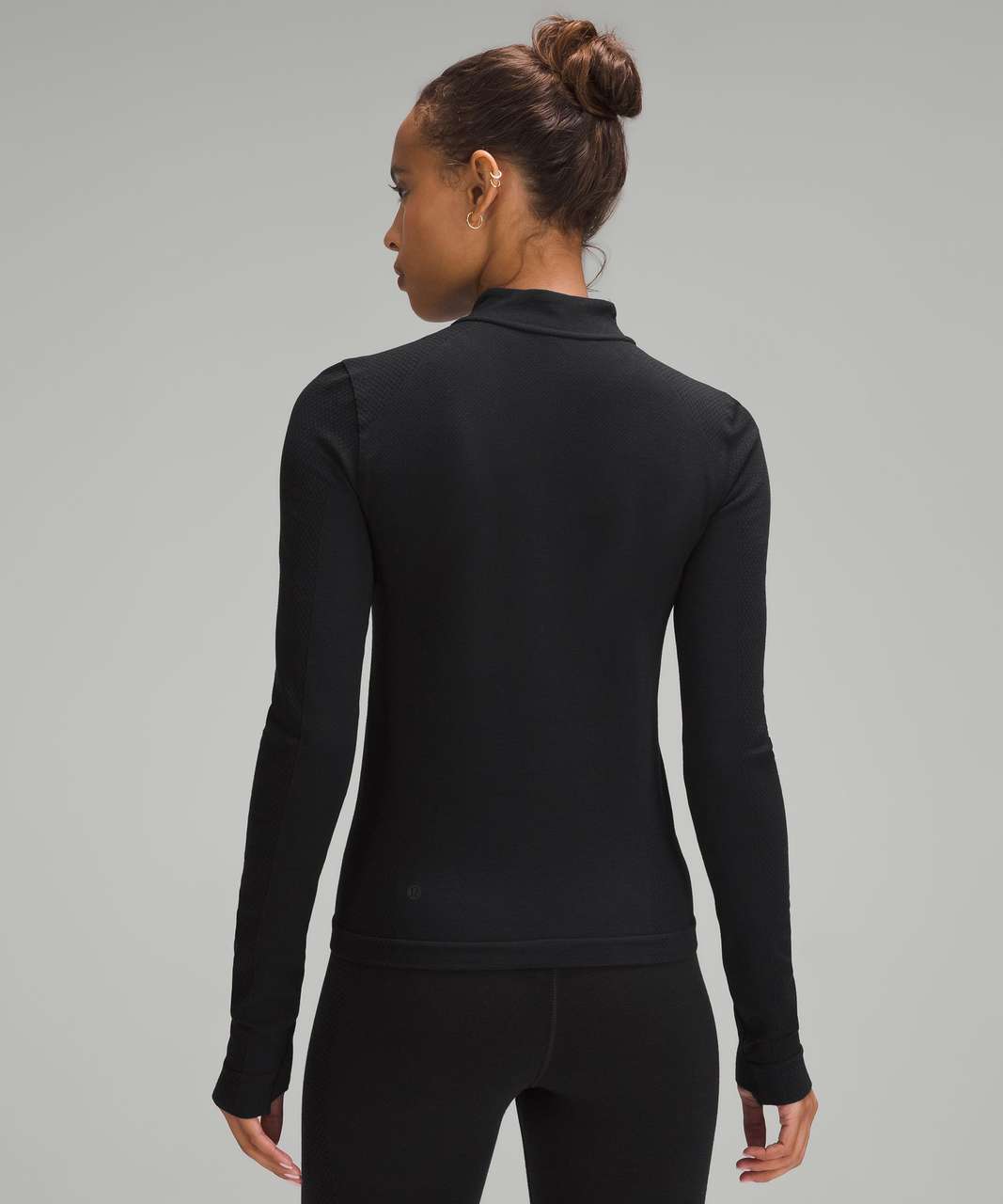 Lululemon Merino Wool-Blend Base Layer Half Zip - Black