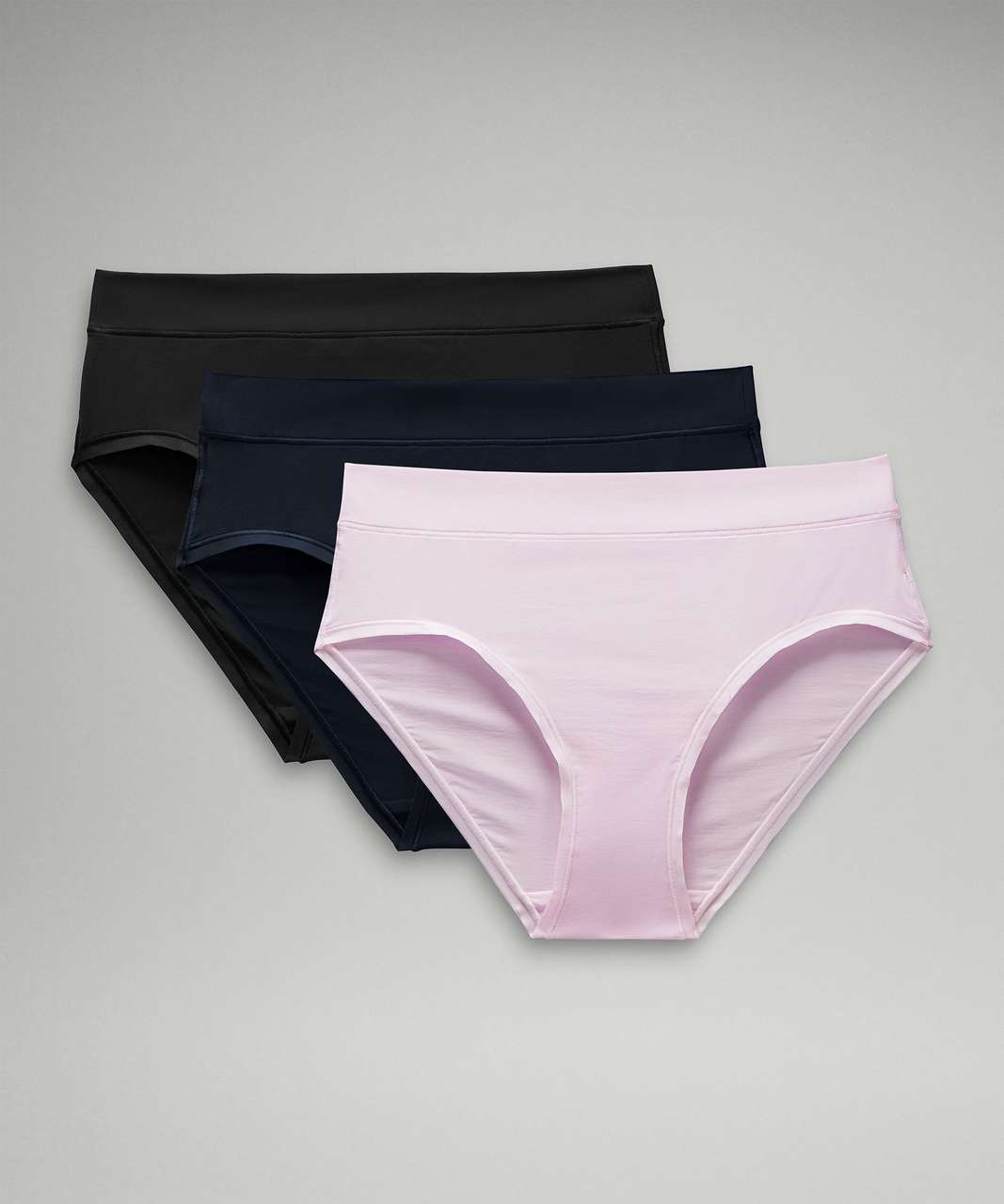 Lululemon UnderEase High-Rise Bikini Underwear *3 Pack - Black / True Navy / Meadowsweet Pink