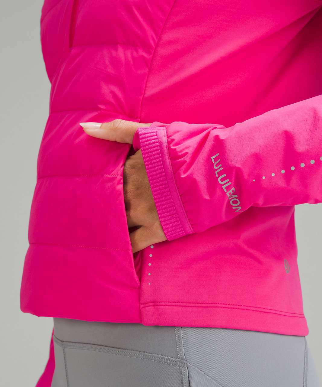 Lululemon Down for It All Cropped Half-Zip Pullover - Sonic Pink