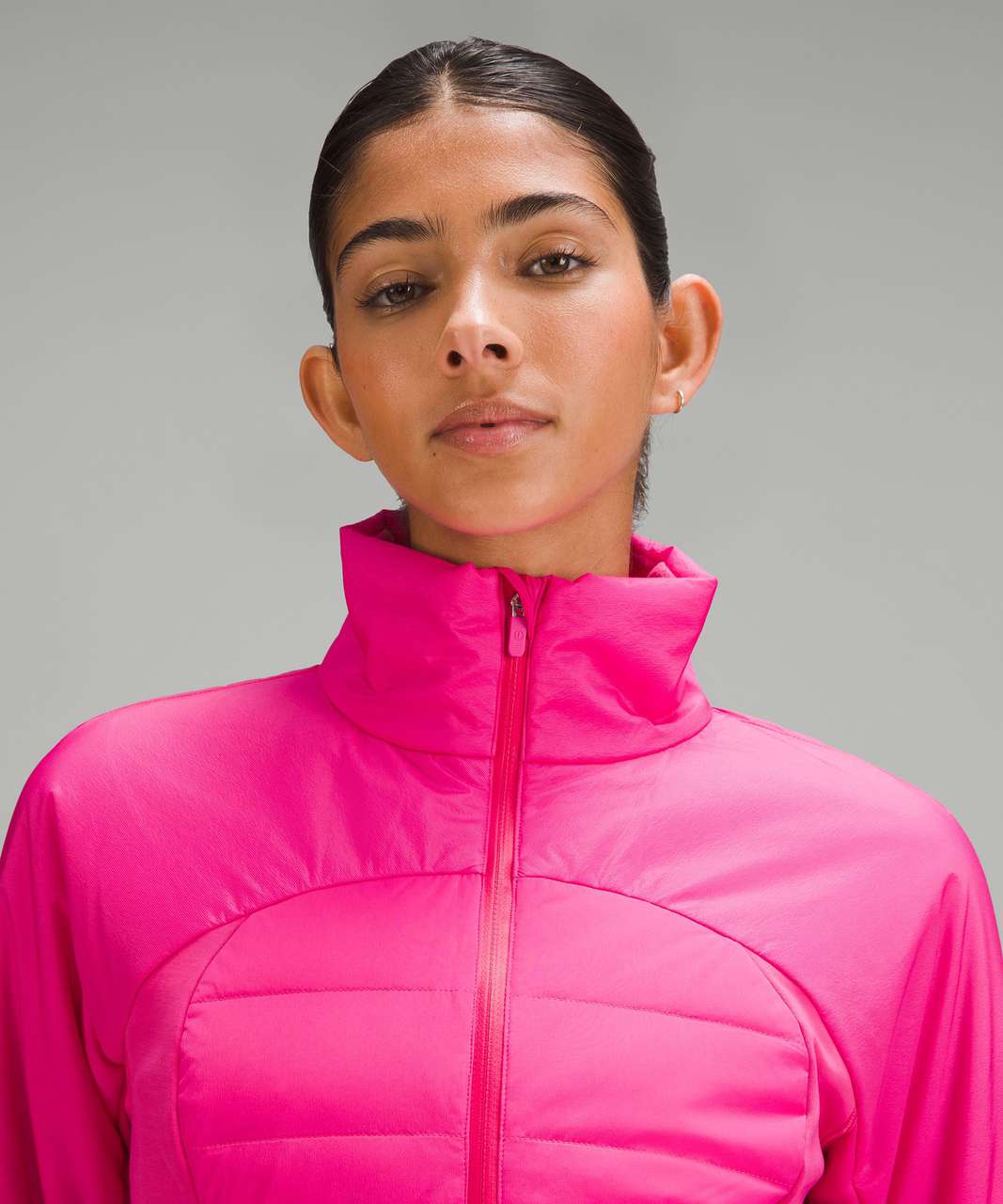 Lululemon Down for It All Cropped Half-Zip Pullover - Sonic Pink