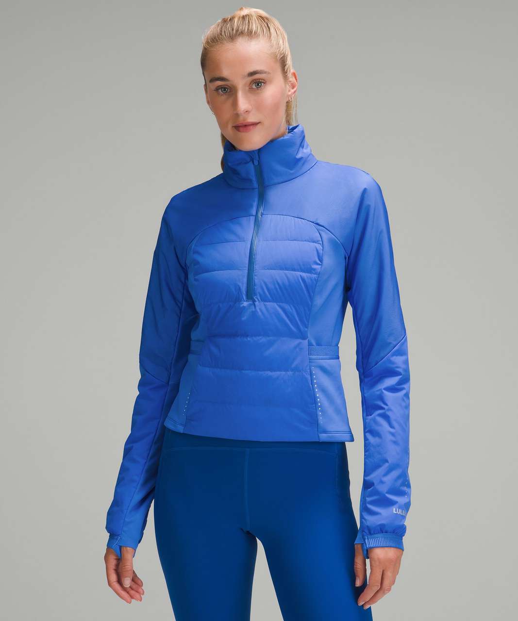 PrimaLoft x Lululemon Down For It All Cropped Half-zip Pullover