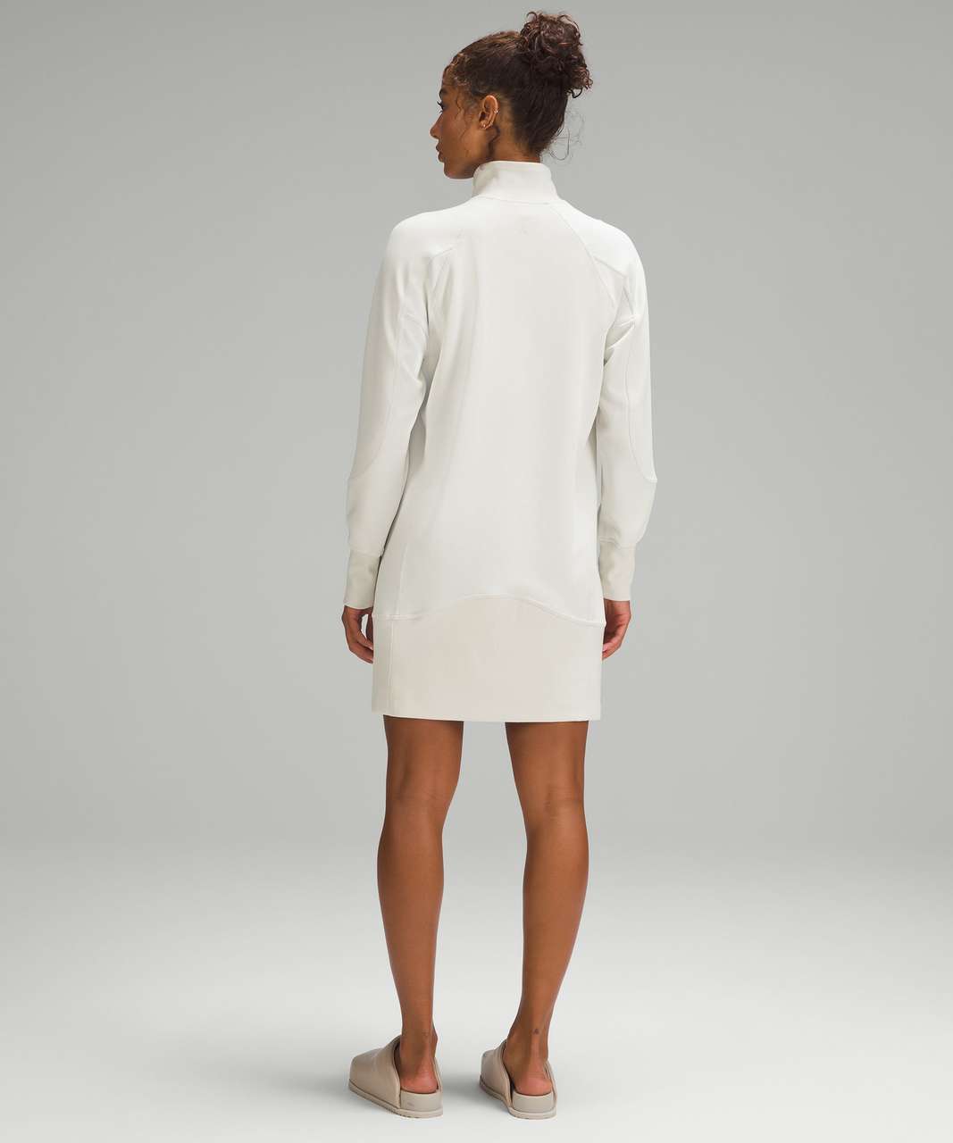 Lululemon Softstreme Long-Sleeve Half-Zip Dress - Bone