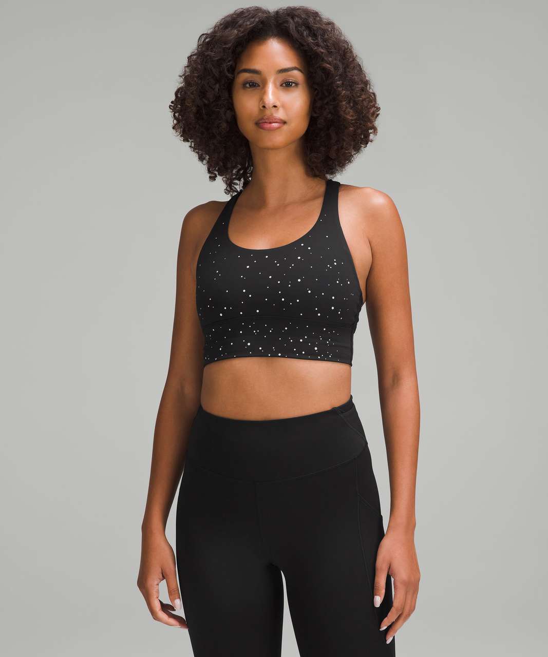 Lululemon Energy Reflective Bra *Medium Support, B–D Cups - Crinkle Dust  Reflective Alpine White Multi - lulu fanatics