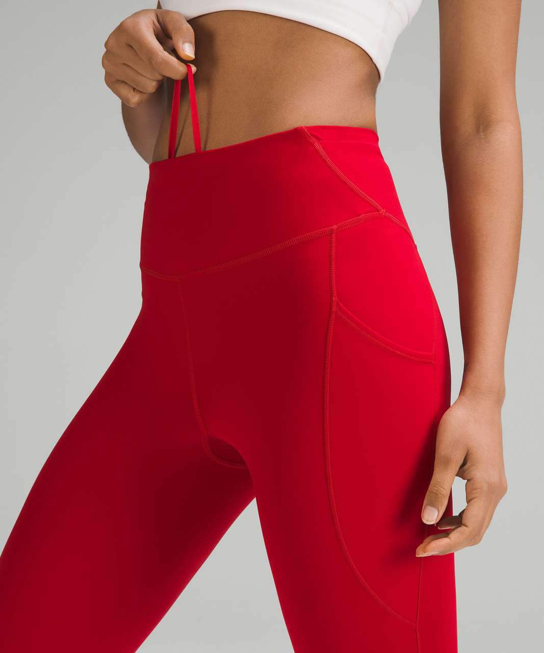 Lululemon Fast and Free High-Rise Tight 25” Pockets *Updated - Dark  Terracotta - lulu fanatics