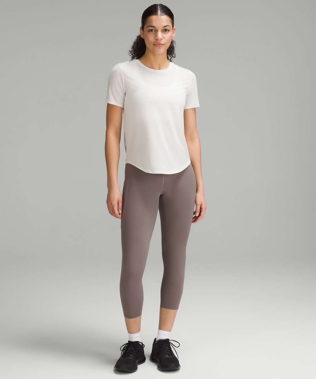 Lululemon Fast and Free High-Rise Crop 23" Pockets *Updated - Carbon Dust