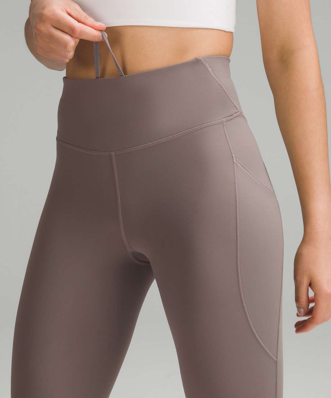 Lululemon Fast and Free High-Rise Crop 23" Pockets *Updated - Carbon Dust