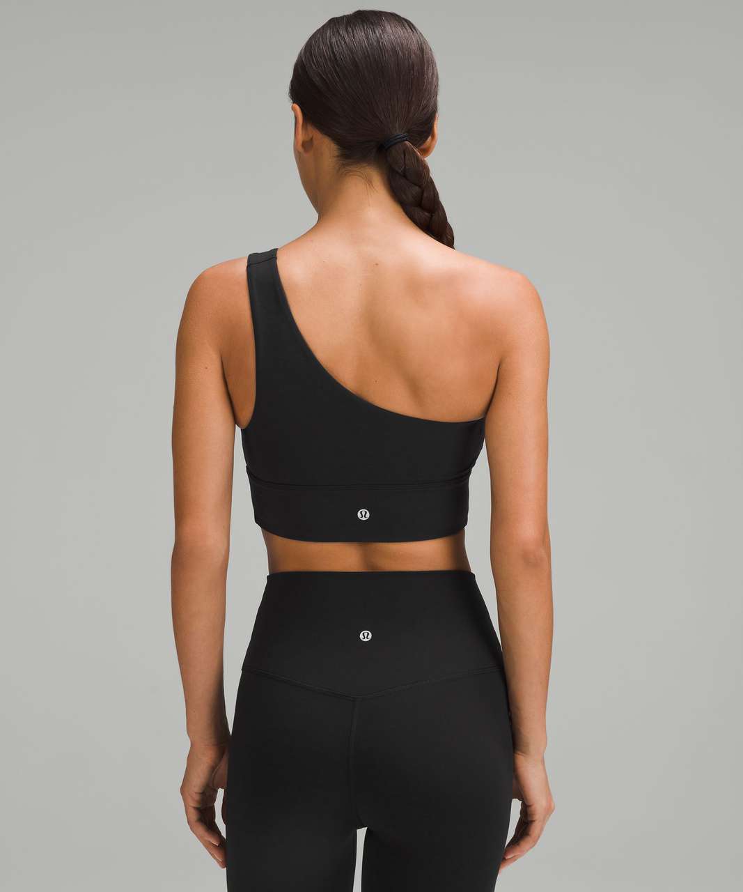 Lululemon Align Asymmetrical Bra *Light Support, C/D Cup Graphic - Black -  lulu fanatics