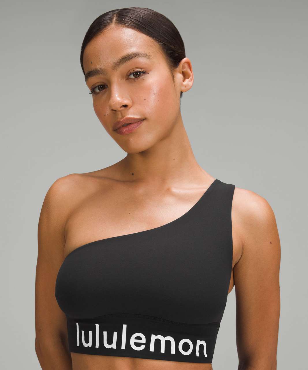 Lululemon Align Asymmetrical Bra Light Support Style LW2DPPS BLK SIZE US  6/UK10