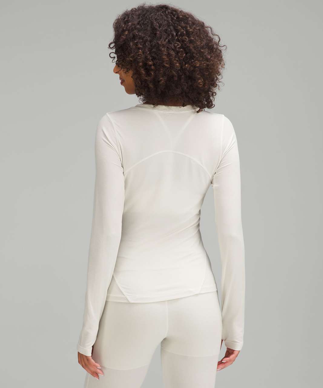 Lululemon Long-Sleeve Crewneck Base Layer - Bone