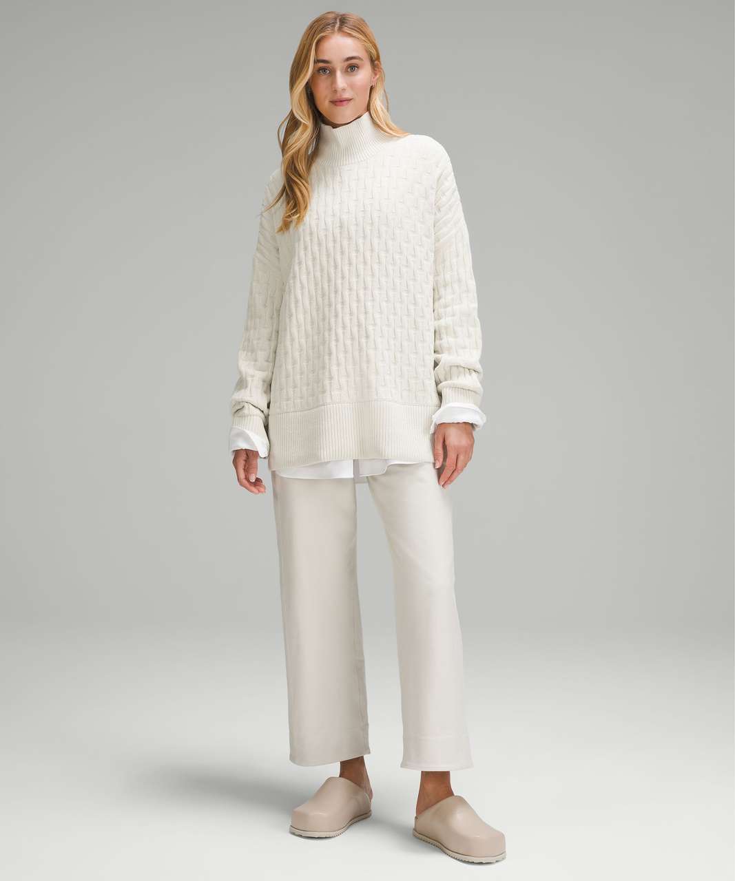 Lululemon Cable-Knit Relaxed-Fit Sweater - Bone
