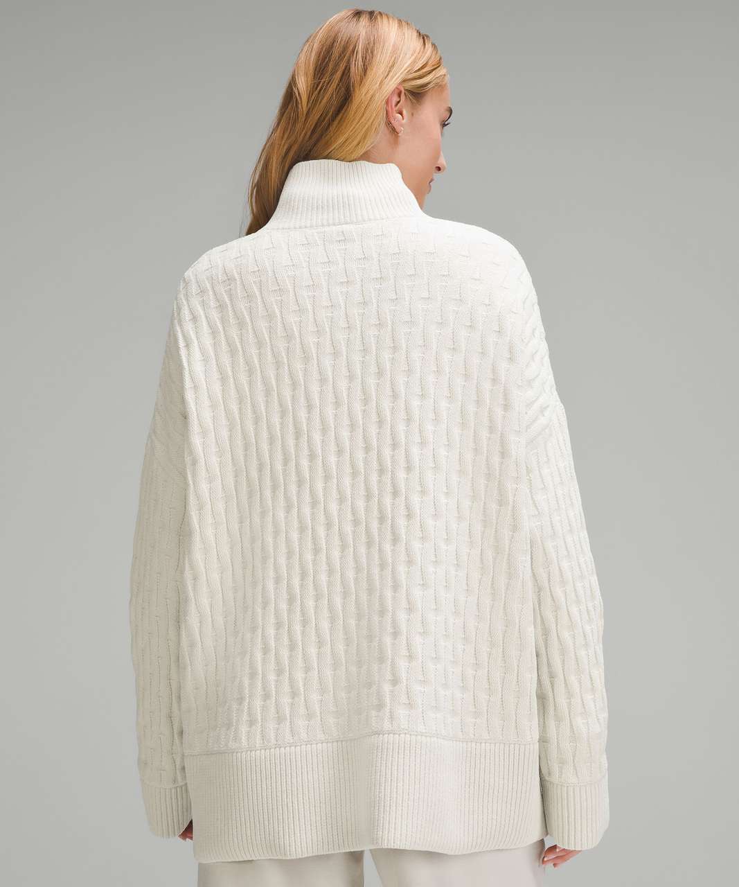 Lululemon CableKnit RelaxedFit Sweater Bone lulu fanatics