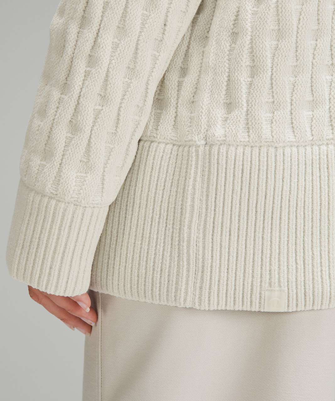 Lululemon CableKnit RelaxedFit Sweater Bone lulu fanatics