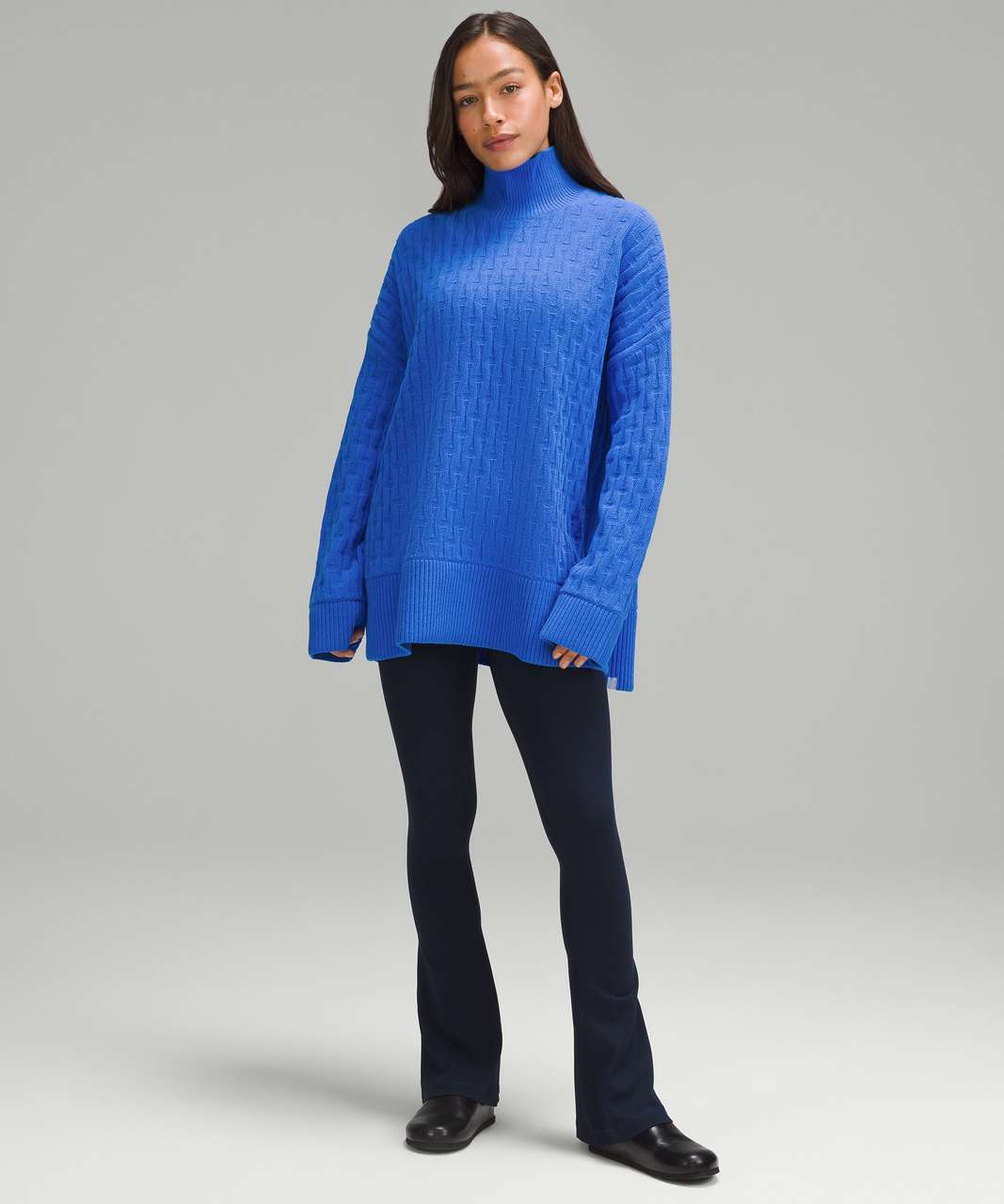 Lululemon Cable-Knit Relaxed-Fit Sweater - Pipe Dream Blue