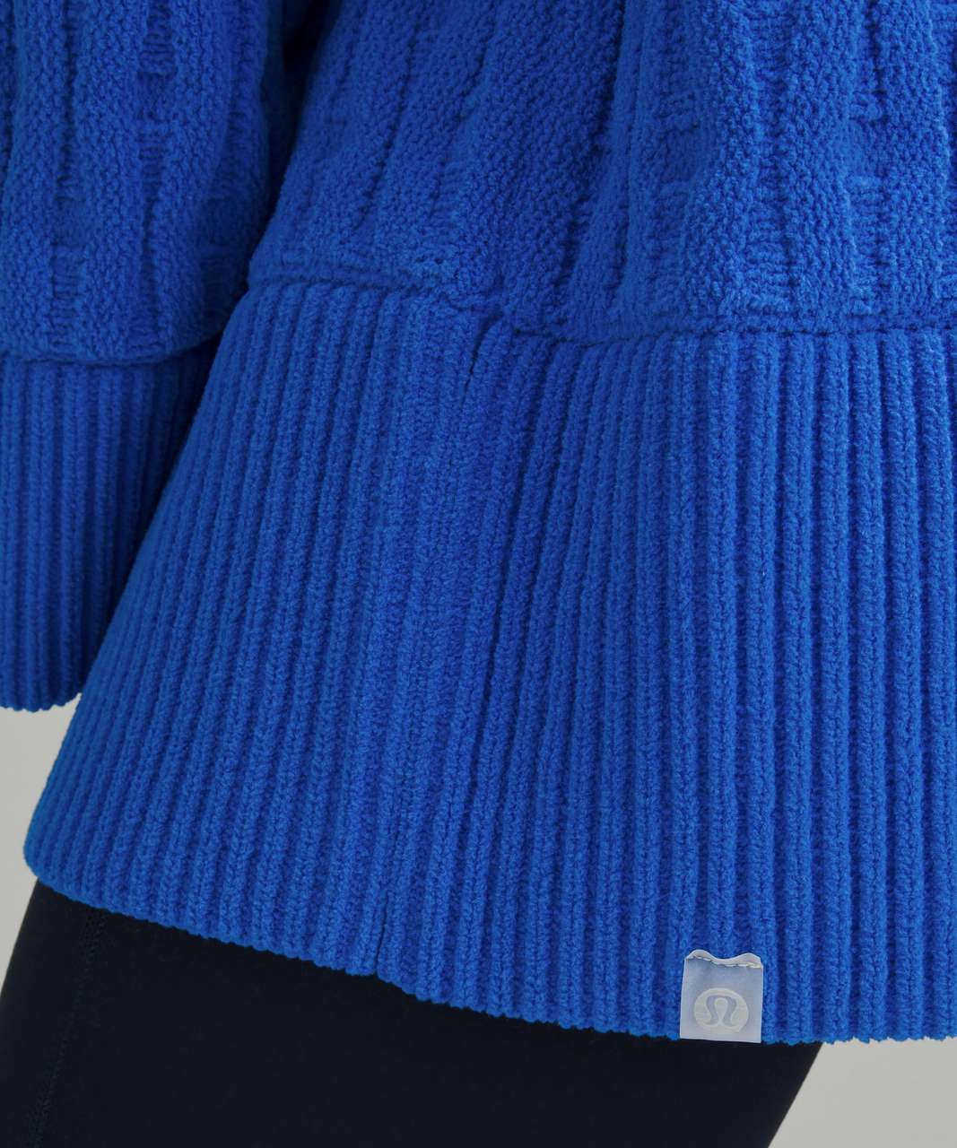 Lululemon CableKnit RelaxedFit Sweater Pipe Dream Blue lulu fanatics