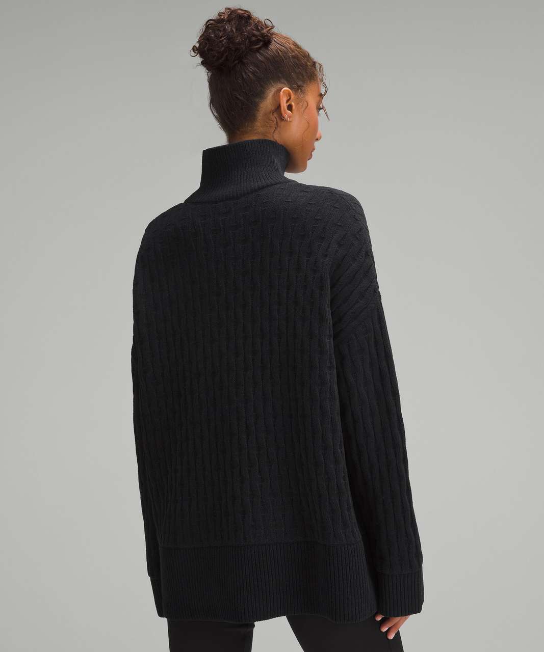 Lululemon Cable-Knit Relaxed-Fit Sweater - Black