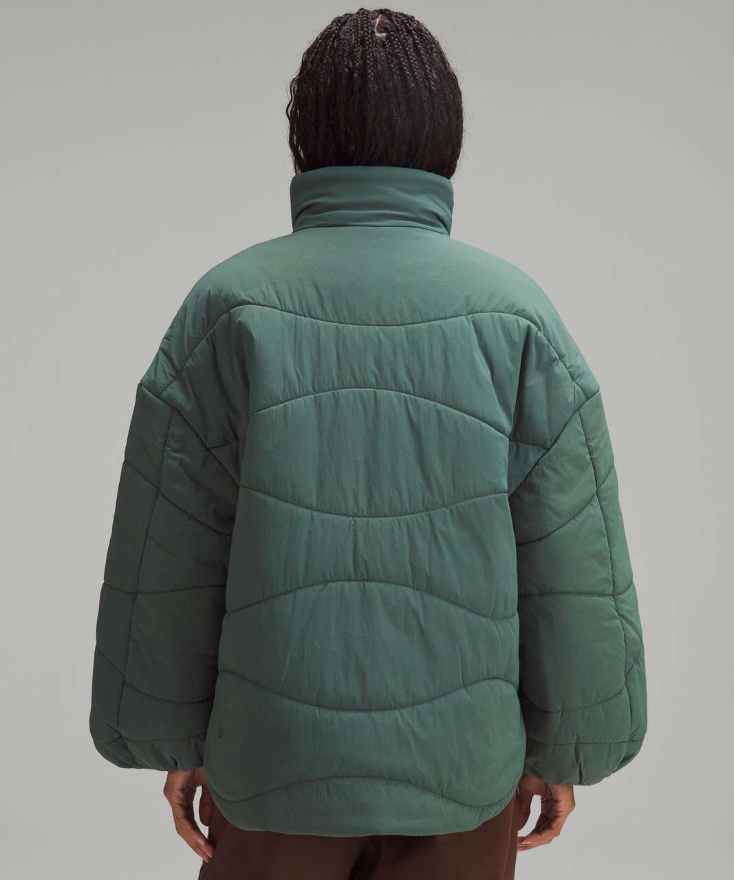 NWT Size 6 Lululemon Quilted Light Insulation Cropped Jacket ETHR GREEN