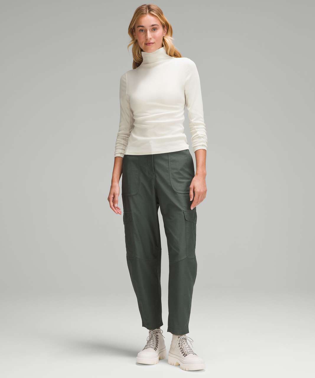 Lululemon Ribbed Wool-Blend Turtleneck - Bone