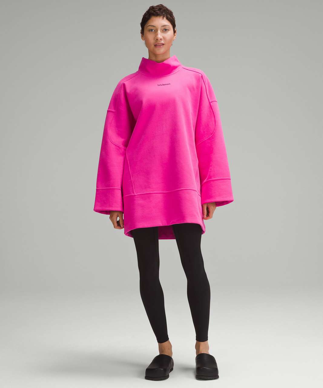 Lululemon Heavyweight Fleece Mock-Neck Sweatshirt - Sonic Pink