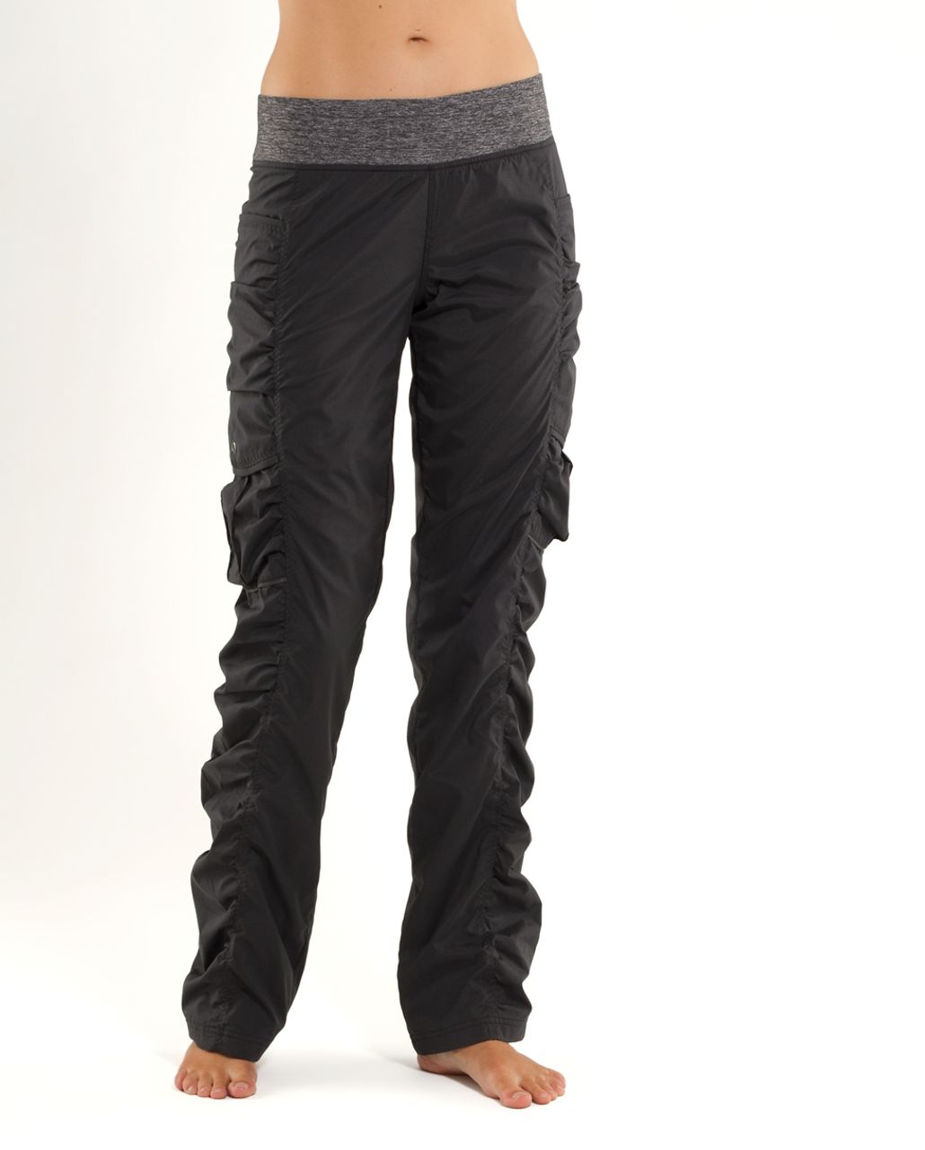 Lululemon Run: Go For It Pant - Black / Heathered Black - lulu