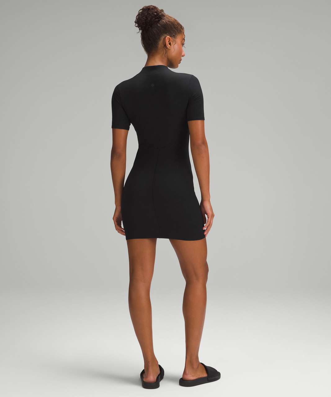 Lululemon All Aligned Ribbed Short-Sleeve Dress - Black