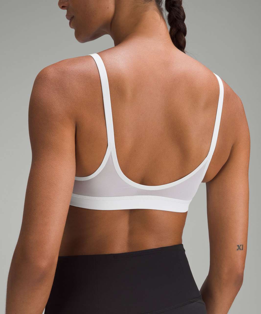 Lululemon High Neck Y-Back Train Bra *Medium Support, C/D cups - White -  lulu fanatics